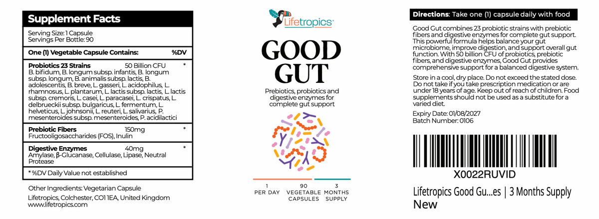 Good Gut - Prebiotics, Probiotics and Digestive Enzymes